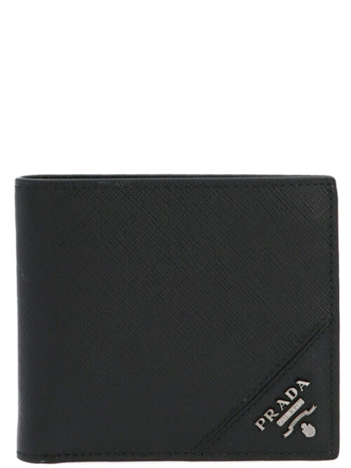 Logo wallet PRADA Black