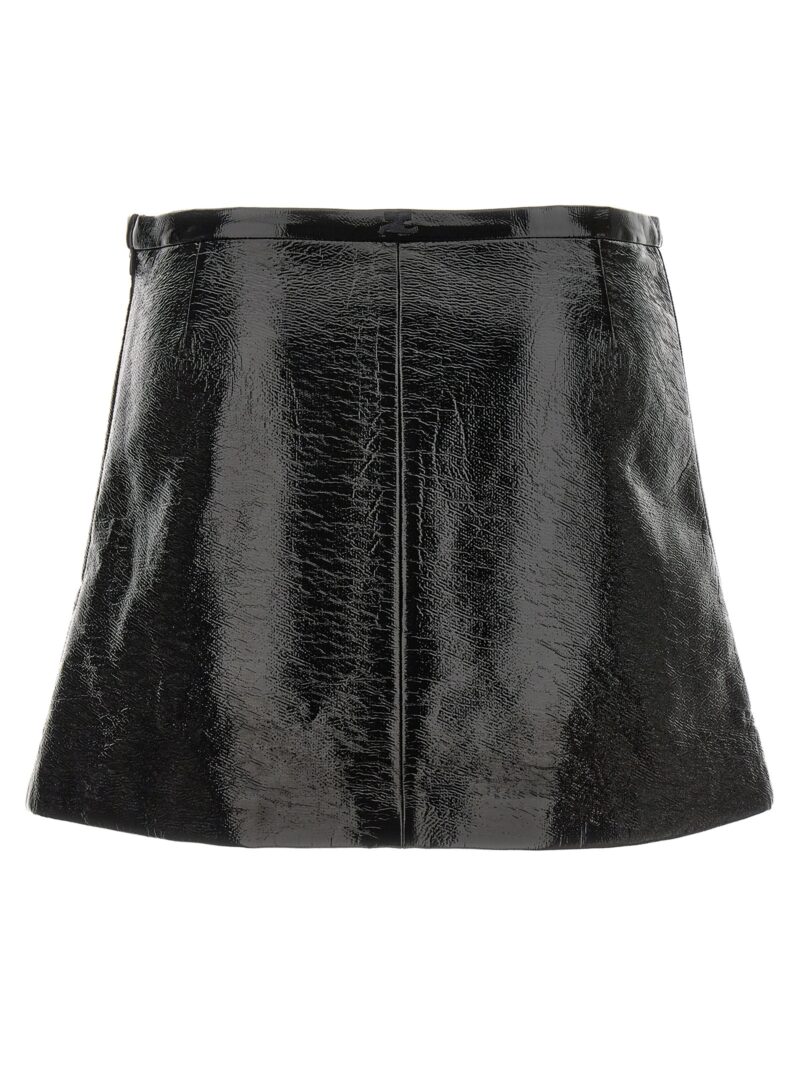 'Heritage Viny Mini' skirt 324CJU194VY00149999 COURREGES Black