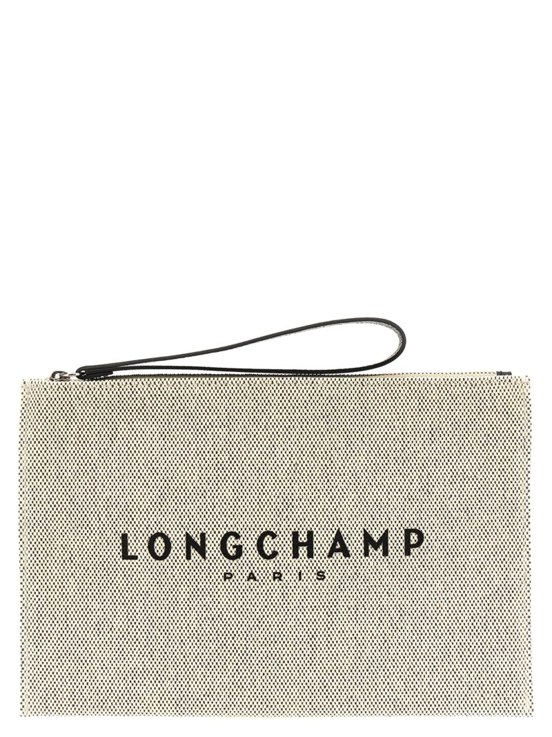 'Roseau' clutch LONGCHAMP Beige