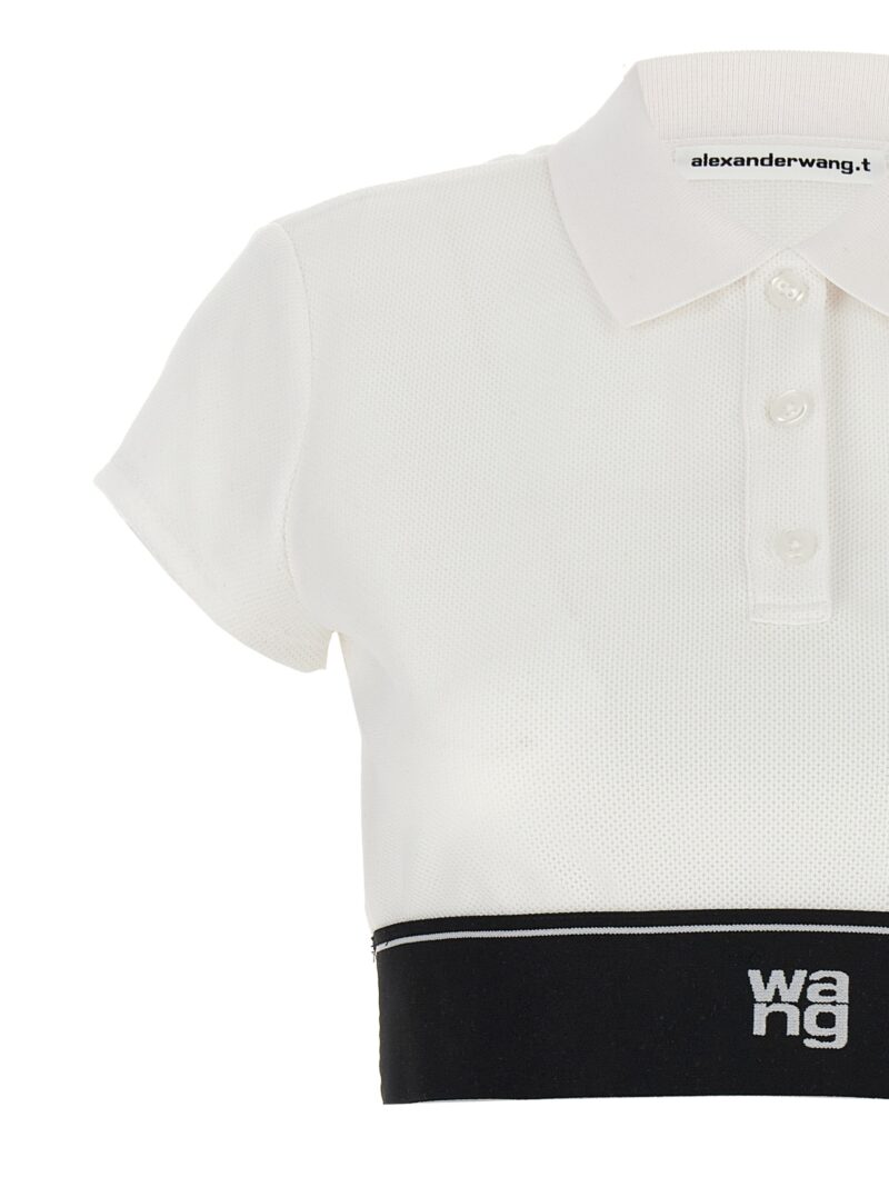 'Cheerleader Top' polo shirt Woman T BY ALEXANDER WANG White