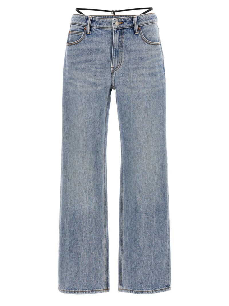 'Prestyle Diamante Charm' jeans DENIM X ALEXANDER WANG Light Blue