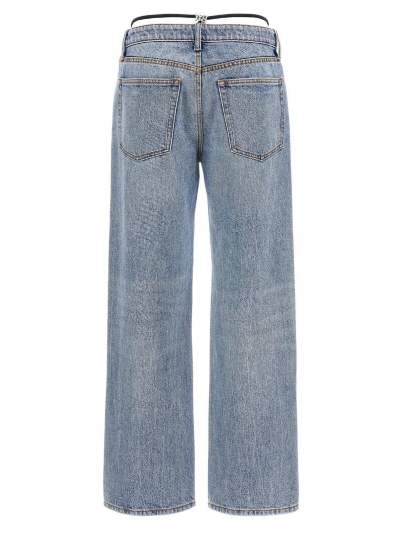 'Prestyle Diamante Charm' jeans 4DC3244408471A DENIM X ALEXANDER WANG Light Blue