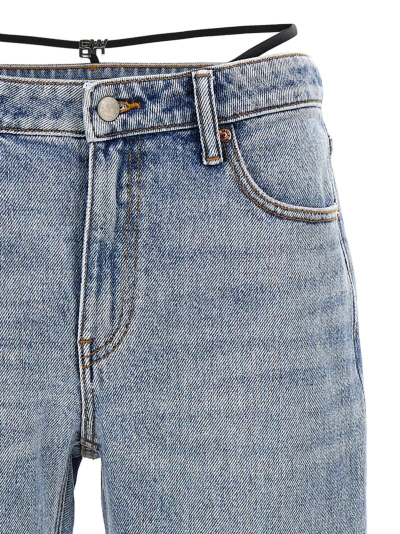 'Prestyle Diamante Charm' jeans Woman DENIM X ALEXANDER WANG Light Blue