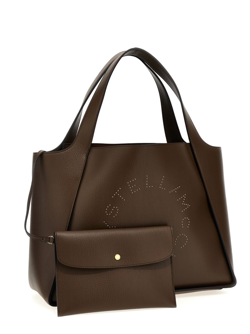 Big logo shopping bag Woman STELLA MCCARTNEY Brown