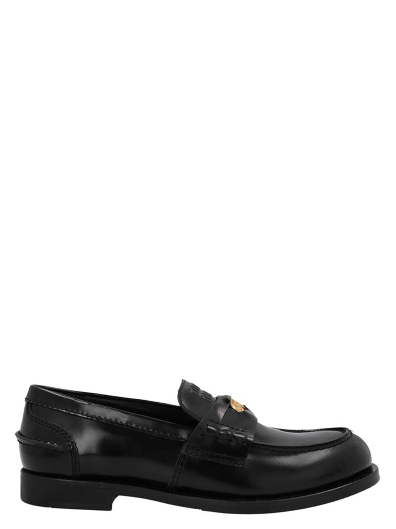 Penny loafers MIU MIU Black