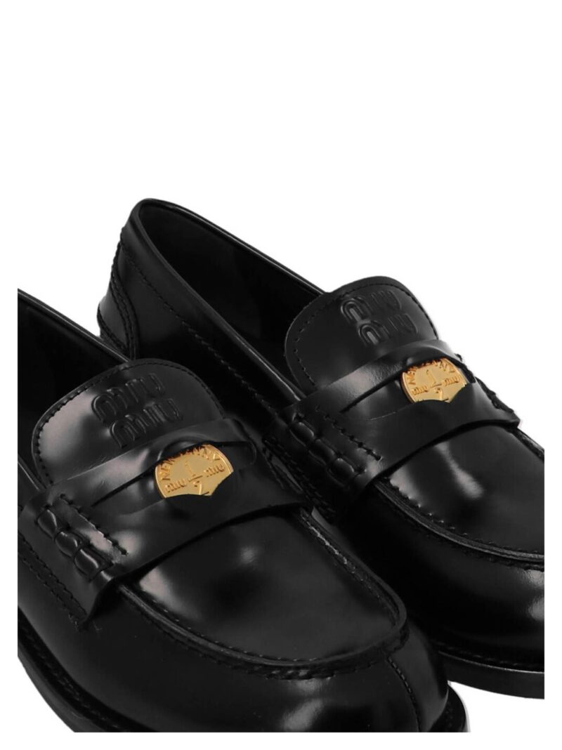 Penny loafers 5D773DF020ULXF0002 MIU MIU Black