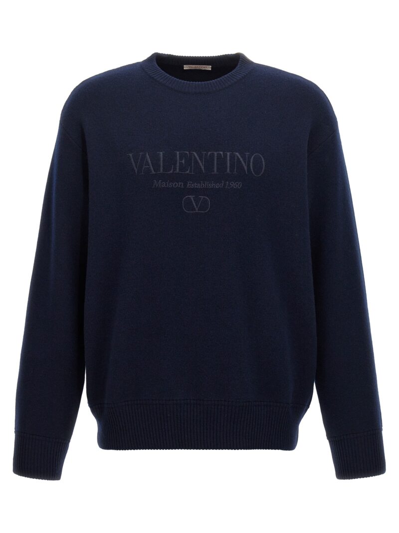 Embroidery sweater VALENTINO GARAVANI Blue