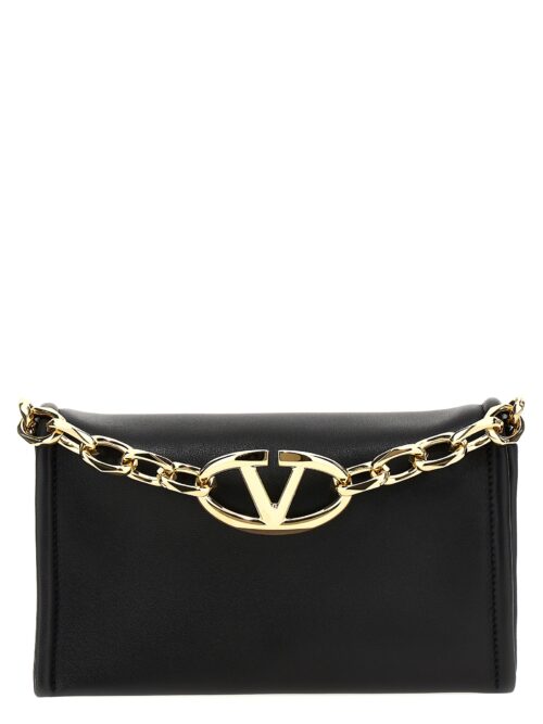 Valentino Garavani 'VLogo Chain' clutch bag VALENTINO GARAVANI Black