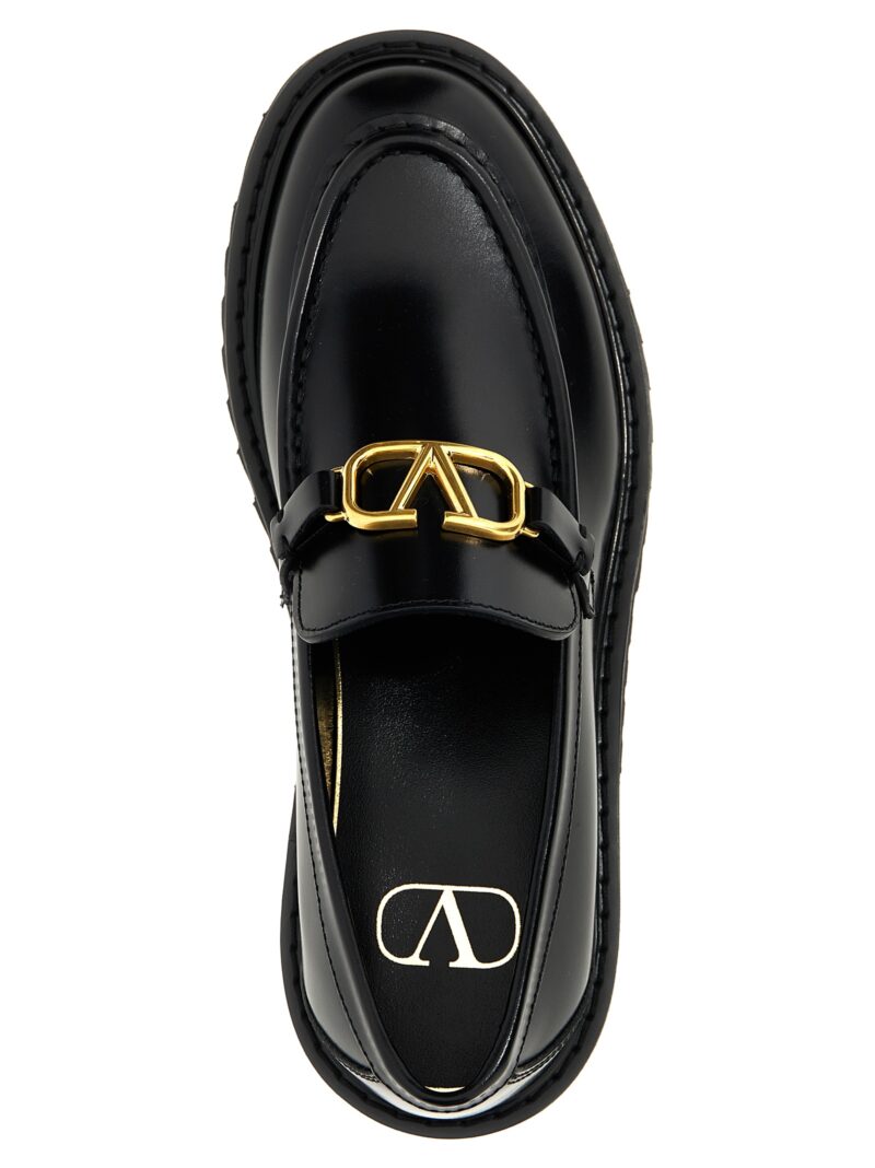 Valentino Garavani 'VLogo Signature' loafers 100% calfskin leather (Bos Taurus) VALENTINO GARAVANI Black