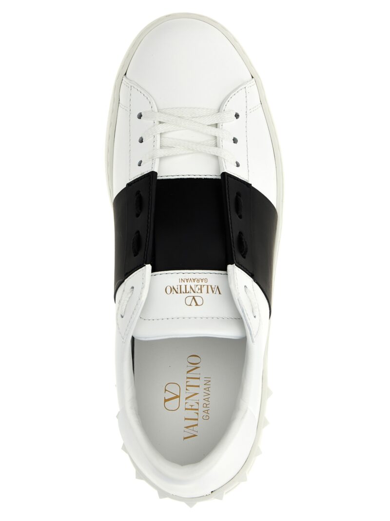 Valentino Garavani 'Open' sneakers 100% calf leather (Bos Taurus) VALENTINO GARAVANI White/Black