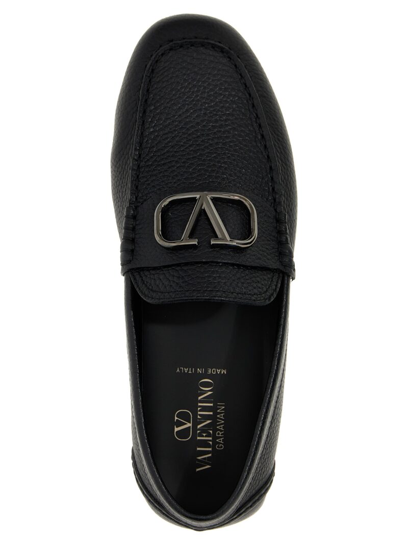 Valentino Garavani 'VLogo Signature' loafers 100% calf leather (Bos Taurus) VALENTINO GARAVANI Black