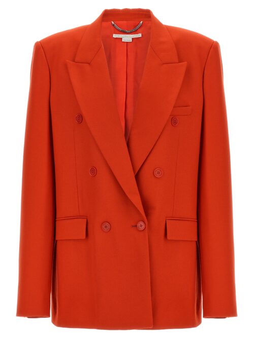 Double-breasted wool blazer STELLA MCCARTNEY Red