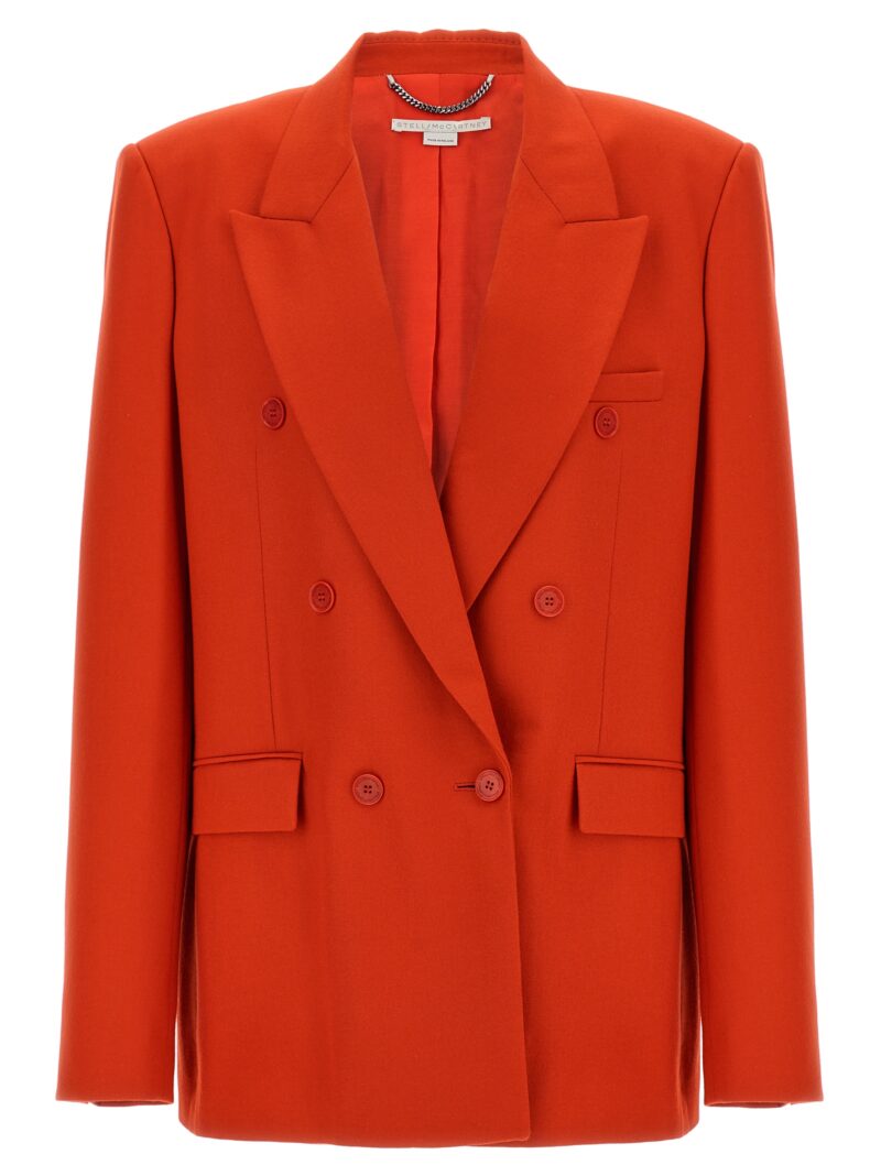 Double-breasted wool blazer STELLA MCCARTNEY Red