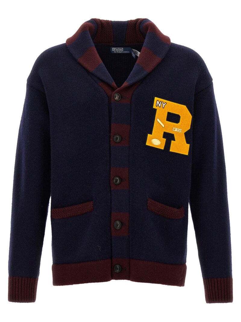 Logo cardigan POLO RALPH LAUREN Blue