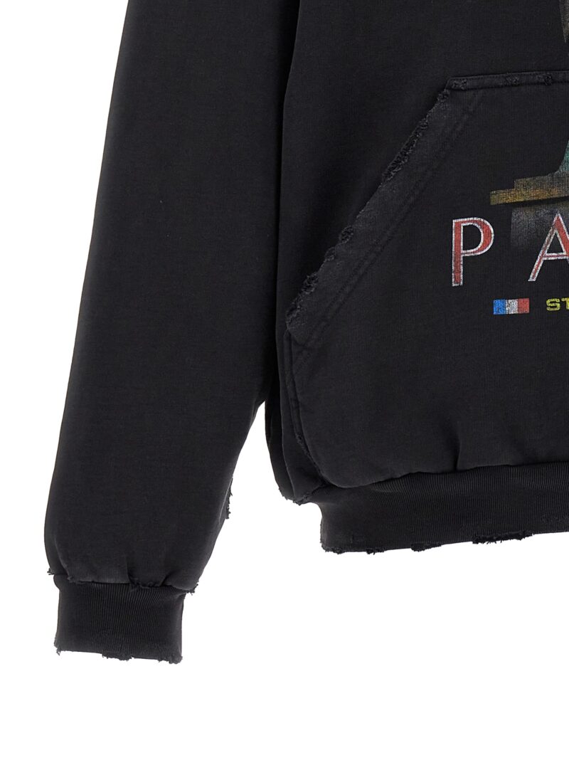 'Paris Liberty' hoodie 100% cotton BALENCIAGA Black