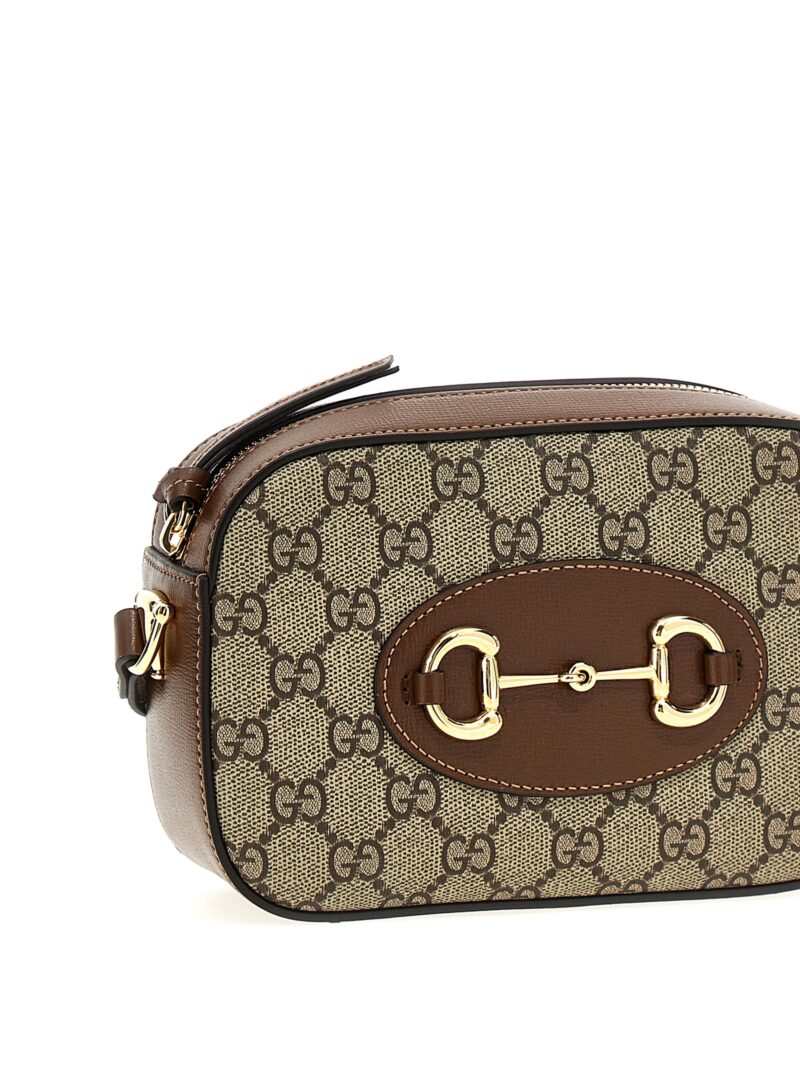 'Gucci Horsebit 1955' small shoulder bag Woman GUCCI Brown