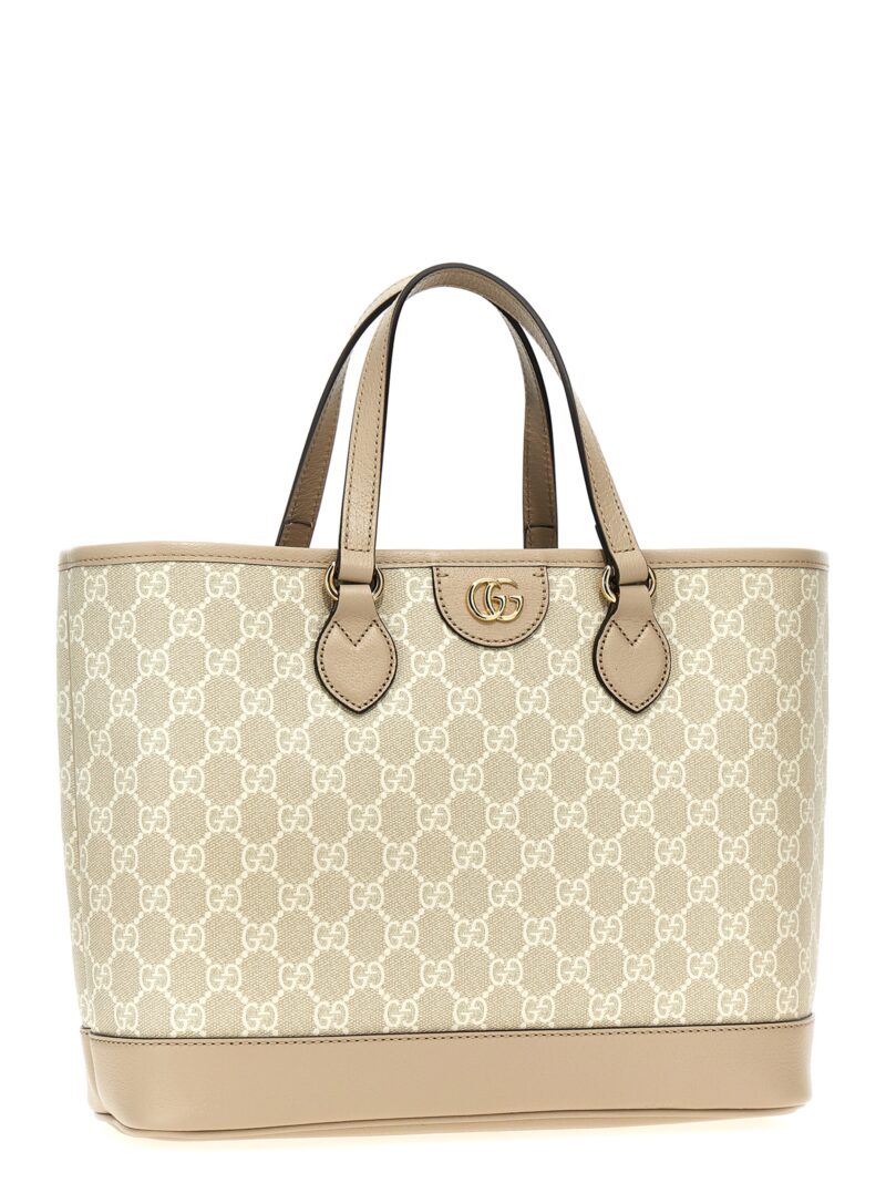 'Ophidia' small shopping bag Woman GUCCI Beige