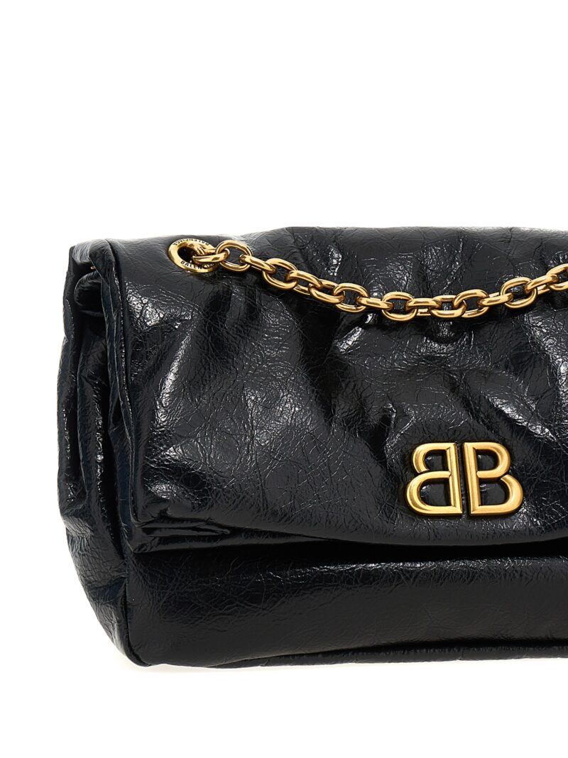 'Monaco Chain S' shoulder bag Woman BALENCIAGA Black