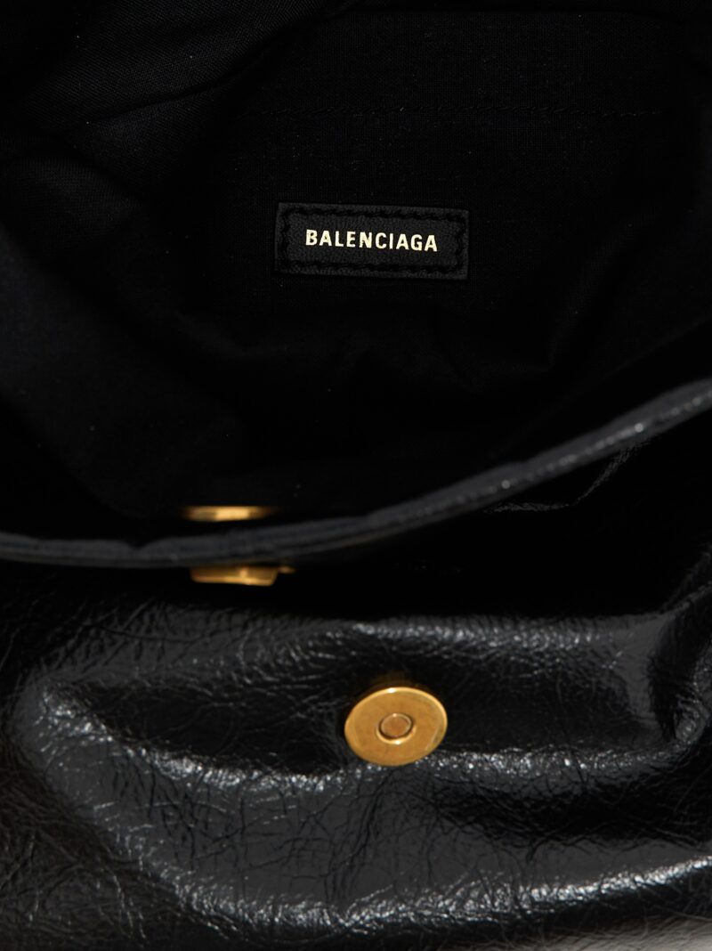 'Monaco Chain S' shoulder bag 100% calfskin leather (Bos Taurus) BALENCIAGA Black