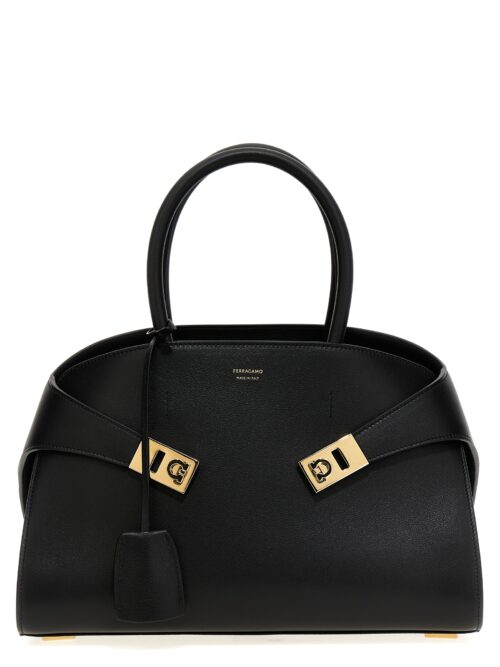 'Hug Th S' handbag FERRAGAMO Black