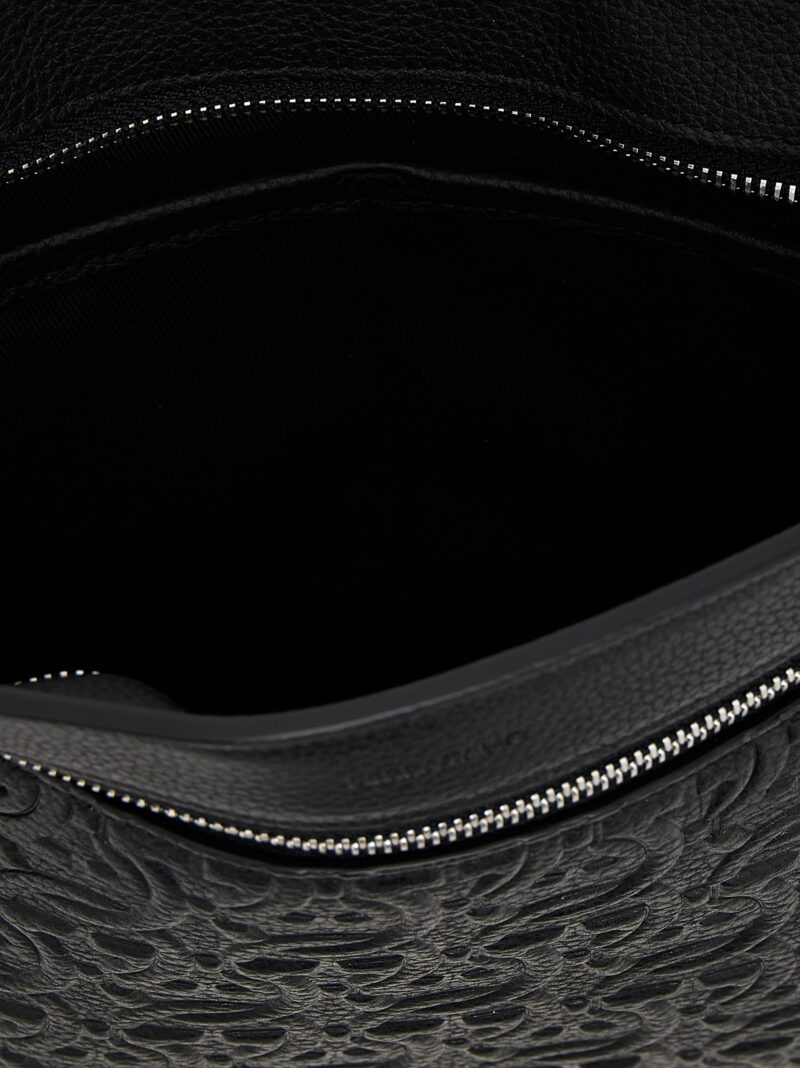 'Gancini' clutch 100% calfskin leather (Bos Taurus) FERRAGAMO Black