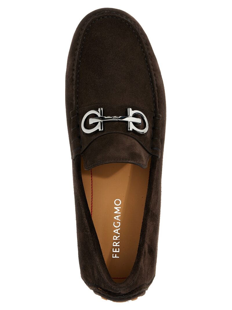 'Grazioso' loafers 100% calfskin leather (Bos Taurus) FERRAGAMO Brown