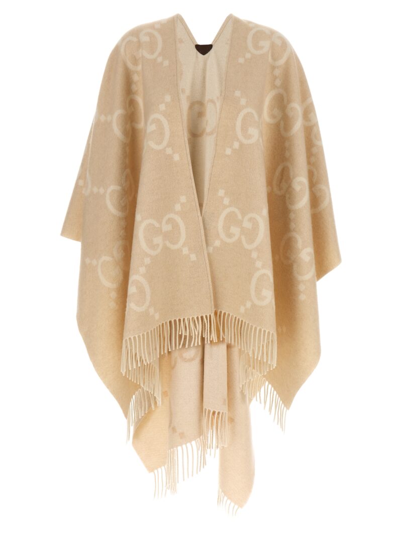 'GG' reversible cape GUCCI Beige