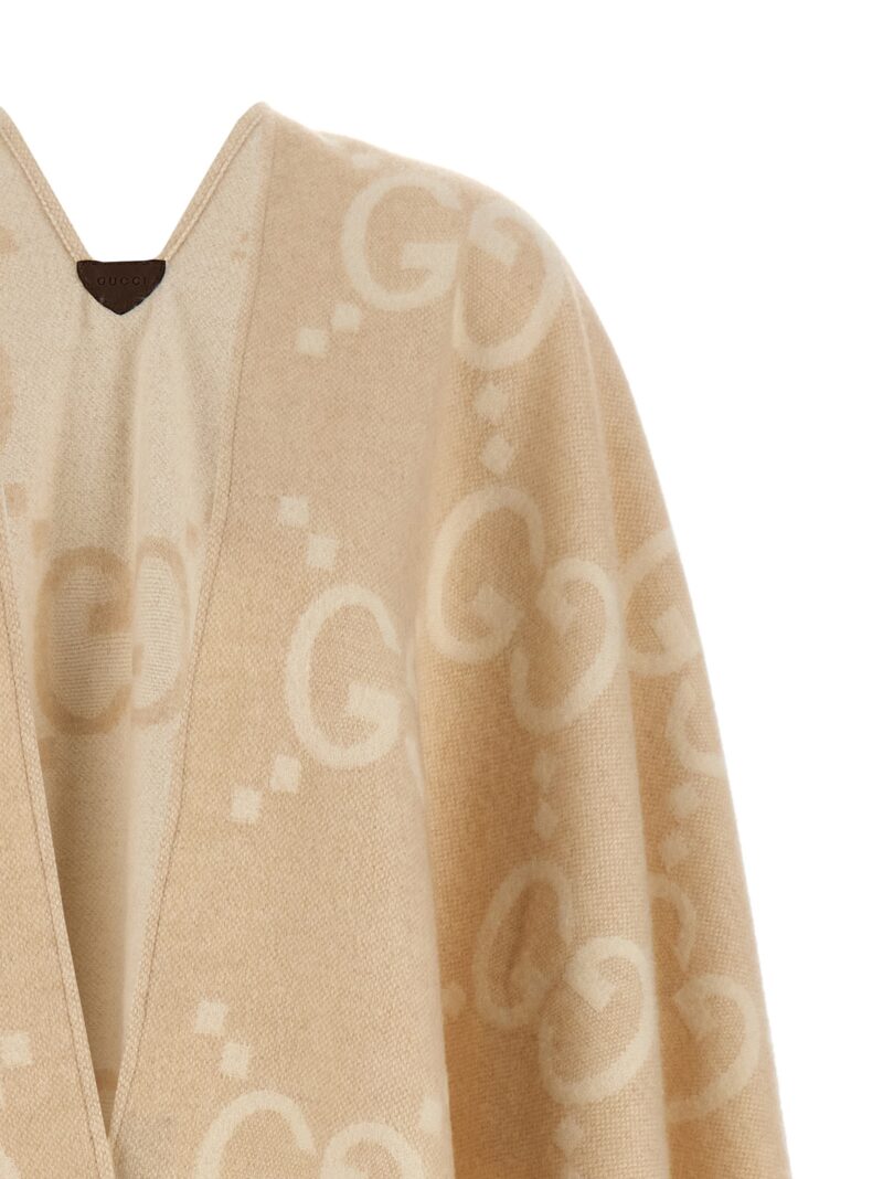 'GG' reversible cape Woman GUCCI Beige