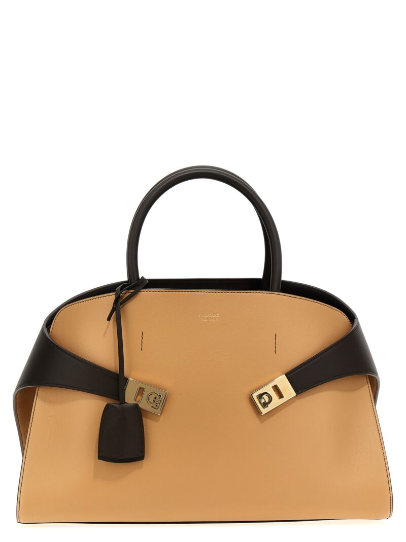 'Hug M' handbag FERRAGAMO Brown