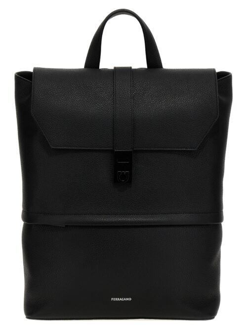 Leather backpack FERRAGAMO Black
