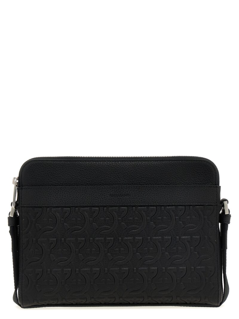 Logo crossbody bag FERRAGAMO Black