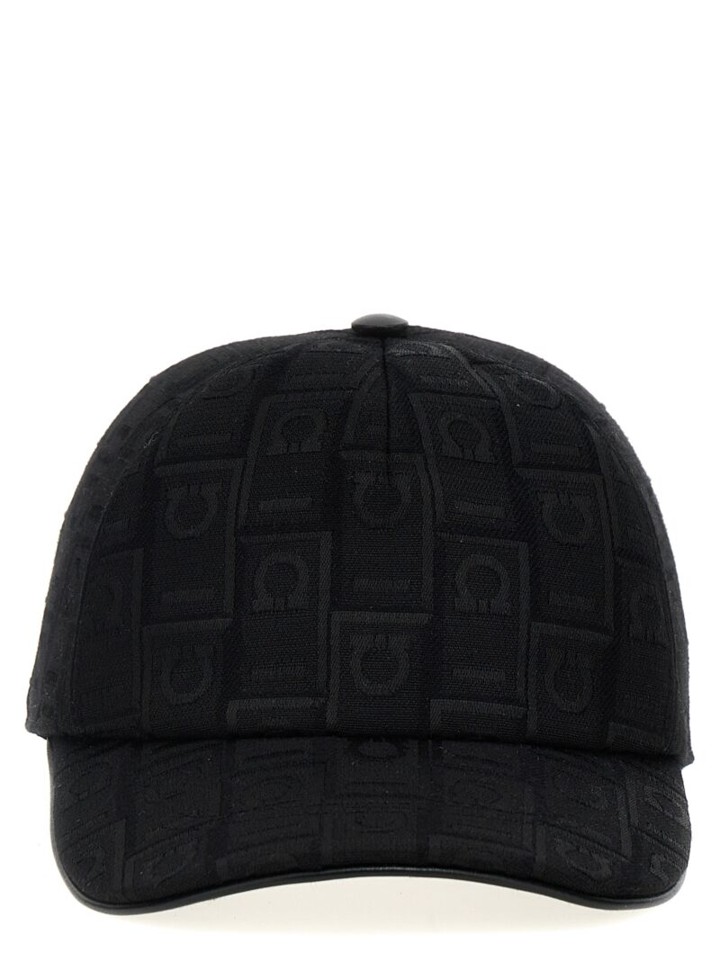 'Bas Monogram' baseball cap FERRAGAMO Black