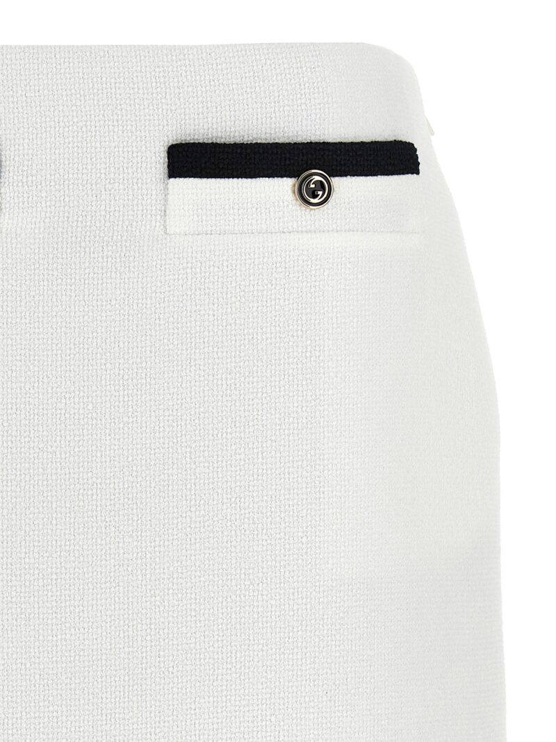 Tweed skirt Woman GUCCI White/Black