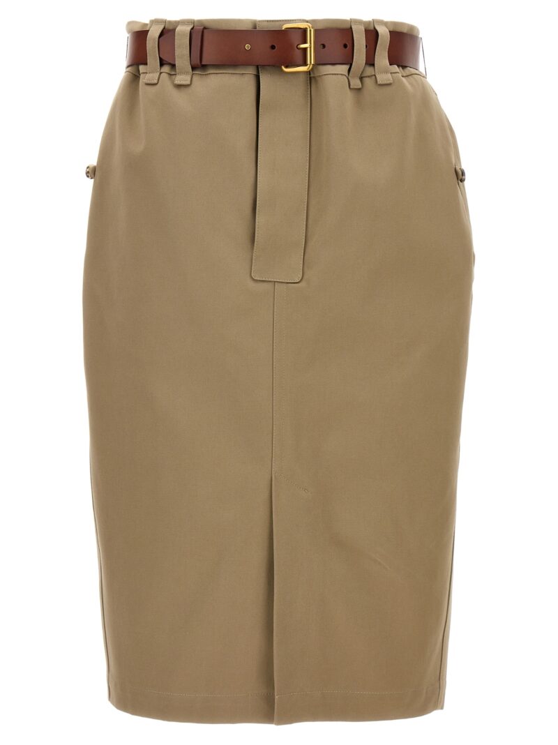 'Saharienne' skirt SAINT LAURENT Beige