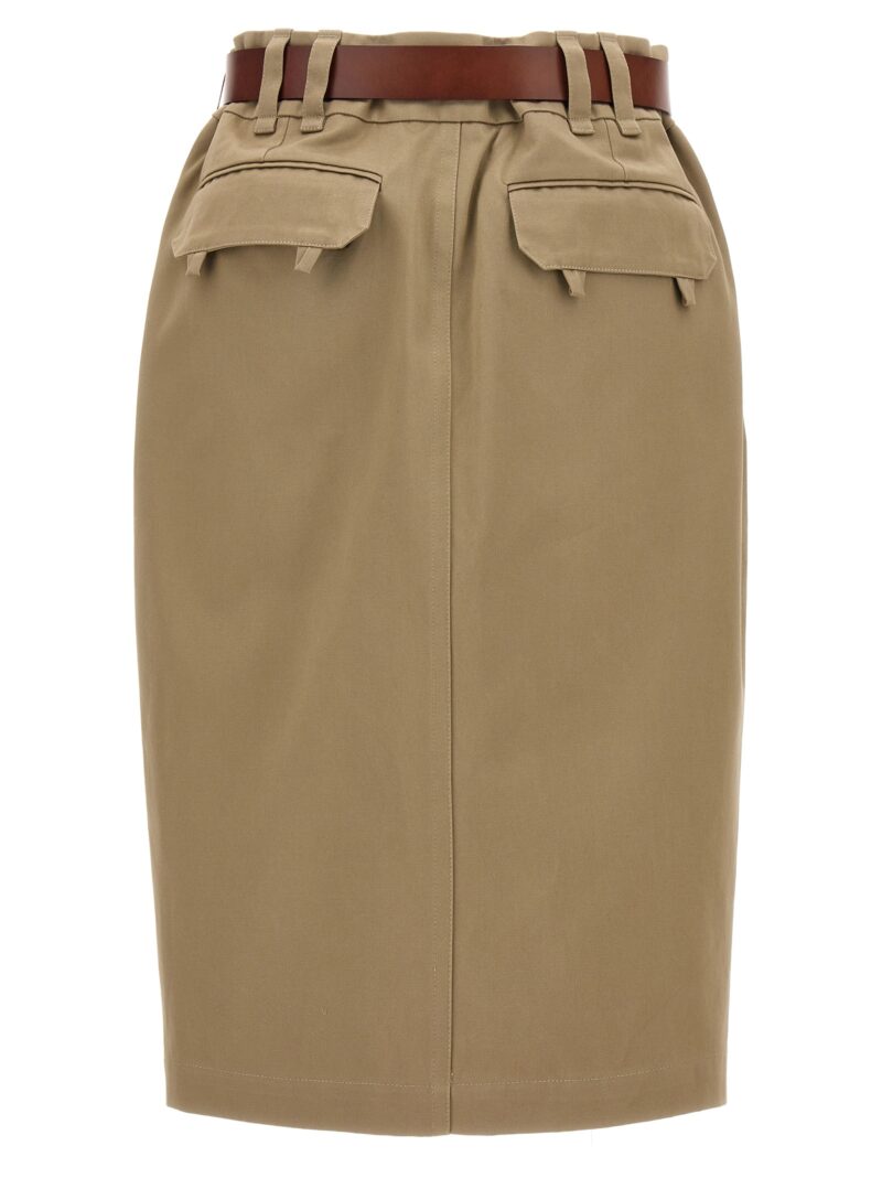 'Saharienne' skirt 785389Y9I249039 SAINT LAURENT Beige