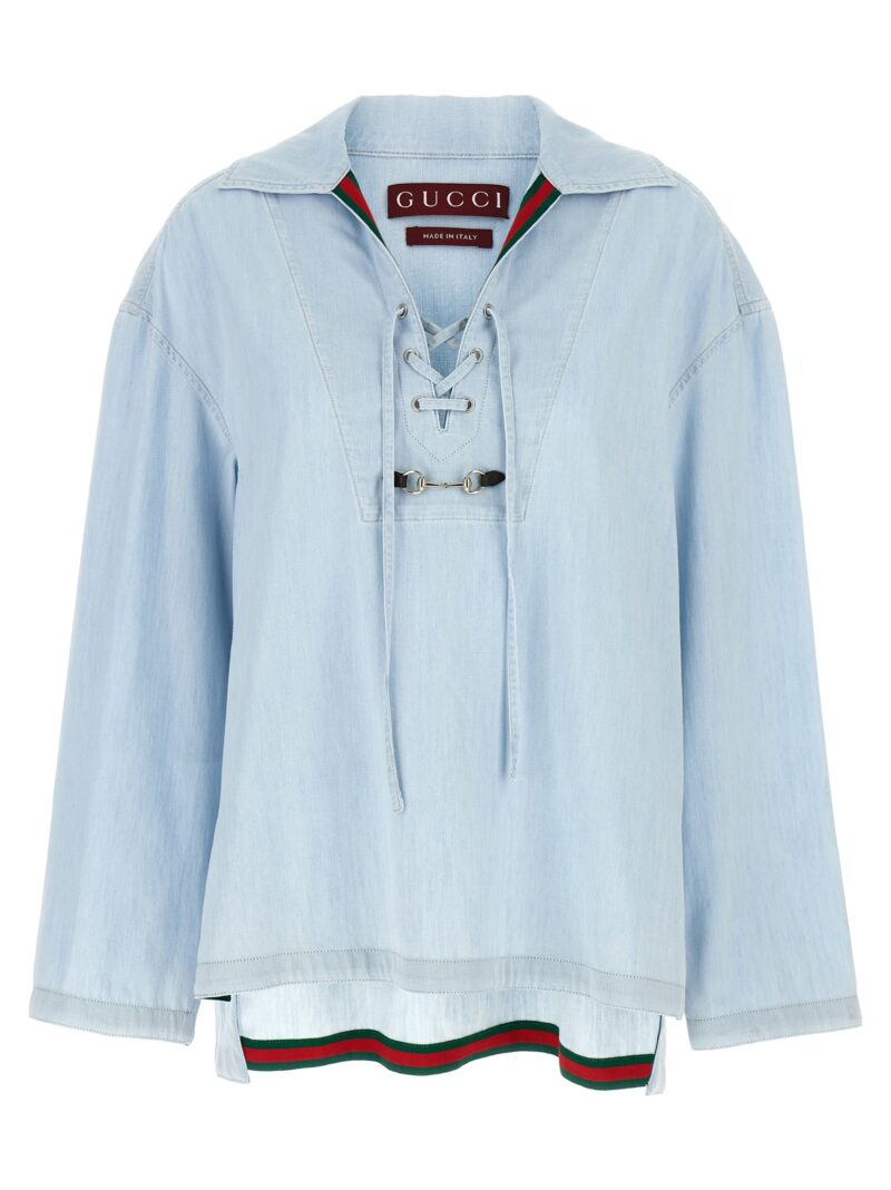 'laccetto' shirt GUCCI Light Blue