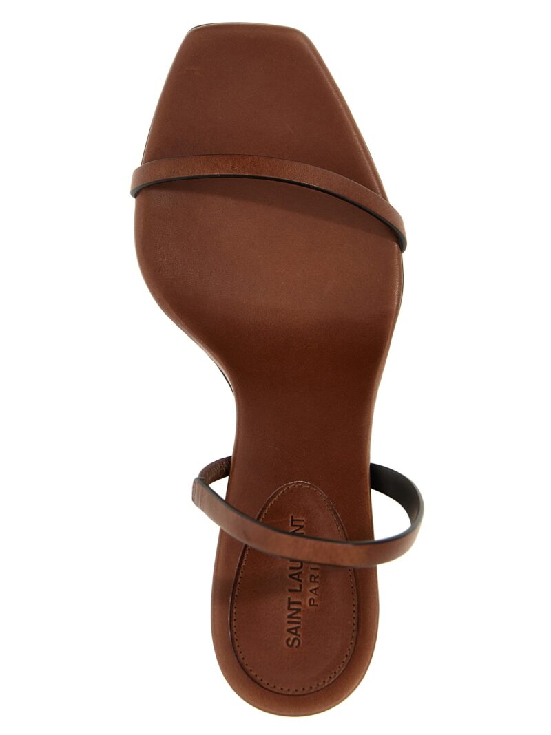 'Opyum' sandals 100% calfskin leather (Bos Taurus) SAINT LAURENT Brown