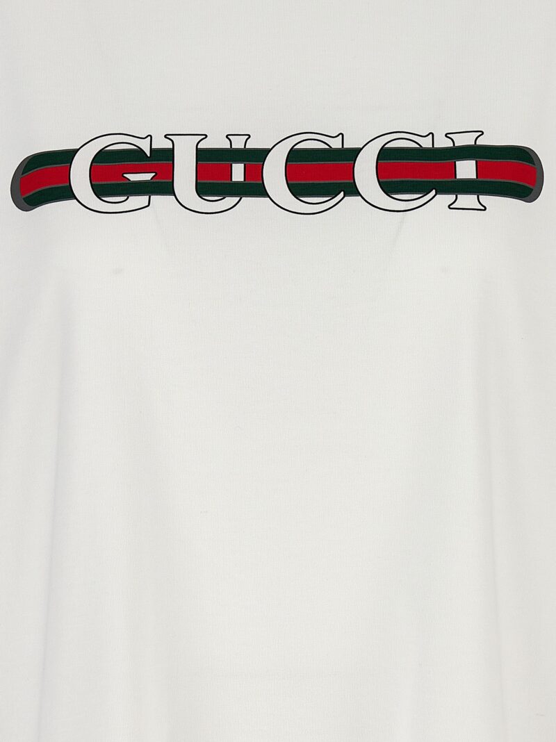 'Gucci Web' T-shirt 100% cotton GUCCI White