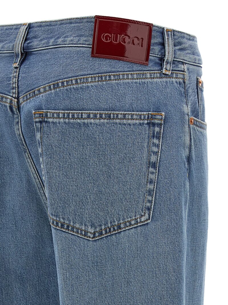 'Gucci Rosso Ancora' jeans 100% cotton GUCCI Blue