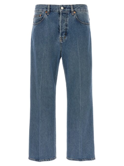 Cropped jeans GUCCI Light Blue