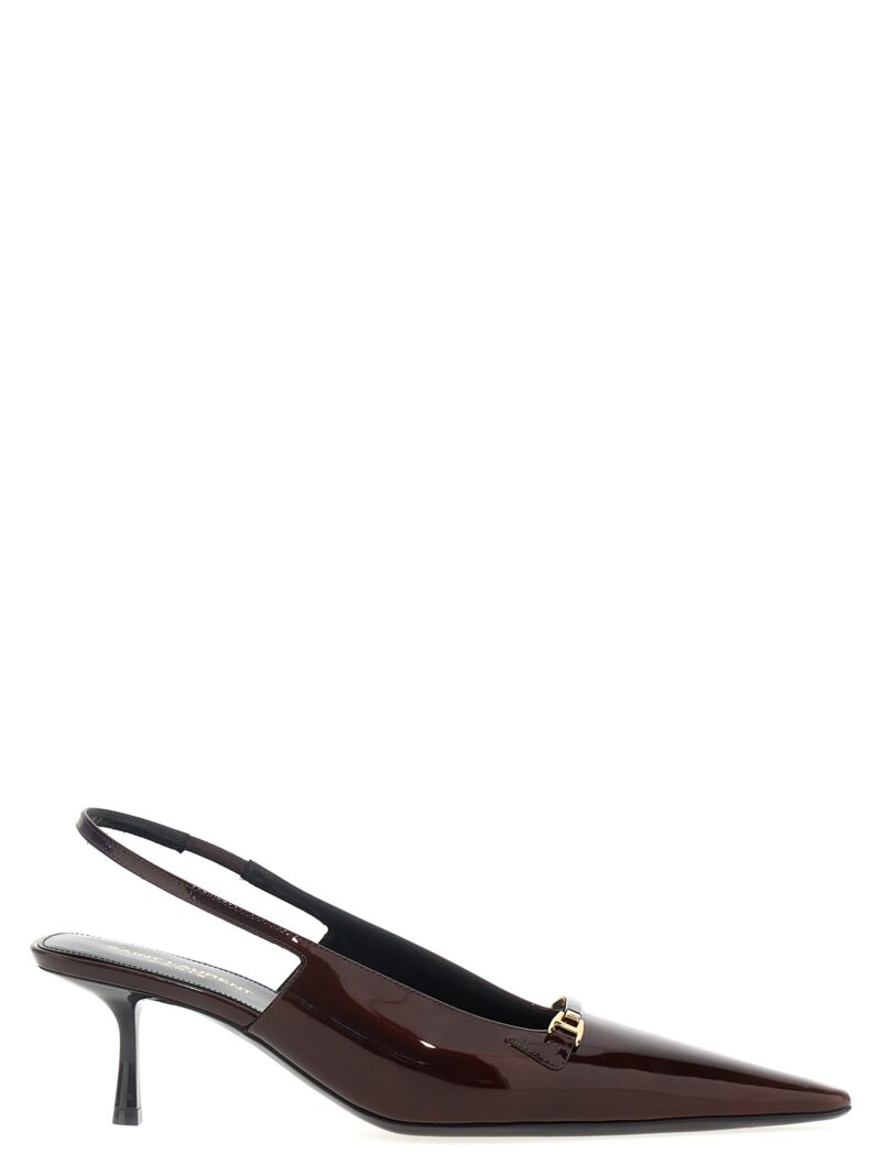 'Carine' slingback SAINT LAURENT Bordeaux