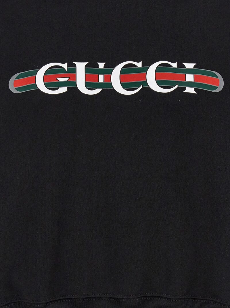 'Gucci Web' sweatshirt 100% cotton GUCCI Black