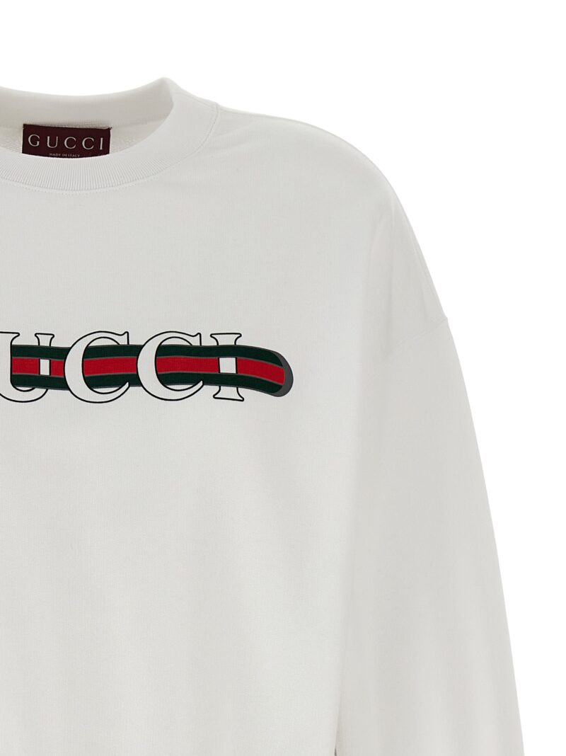 'Gucci Web' sweatshirt Woman GUCCI White