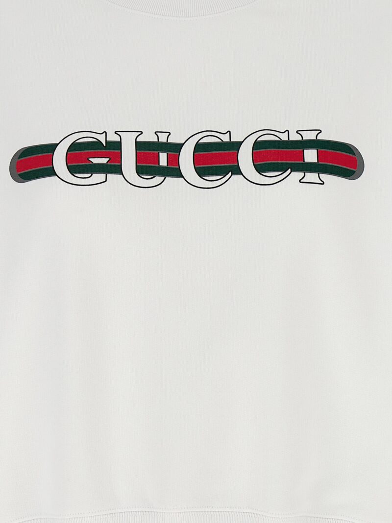 'Gucci Web' sweatshirt 100% cotton GUCCI White