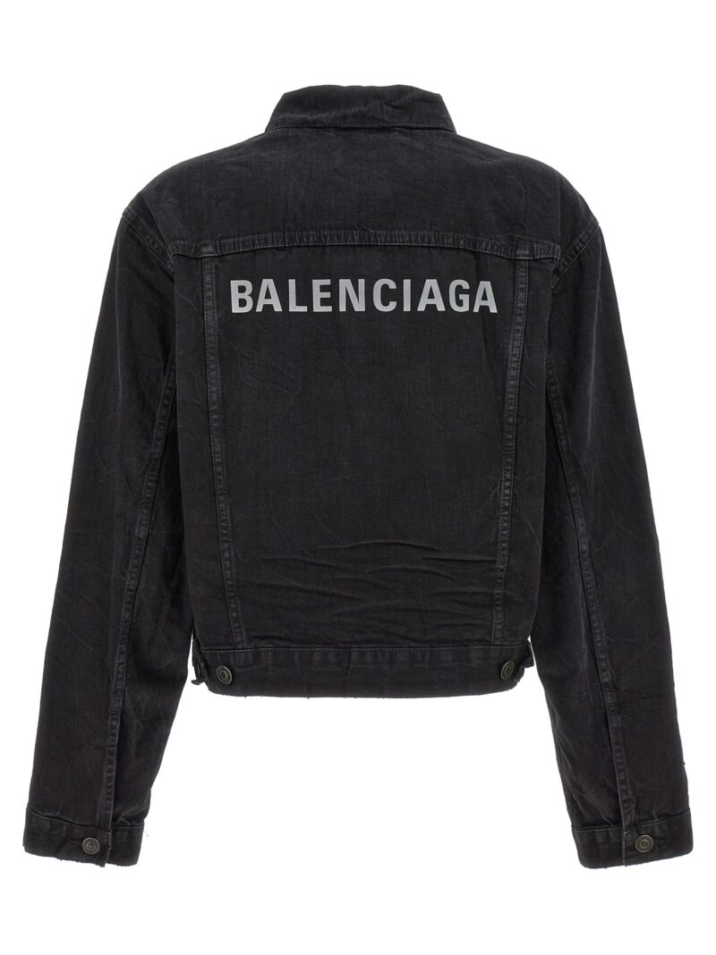 Slim fit denim jacket 790869TQW541071 BALENCIAGA Black