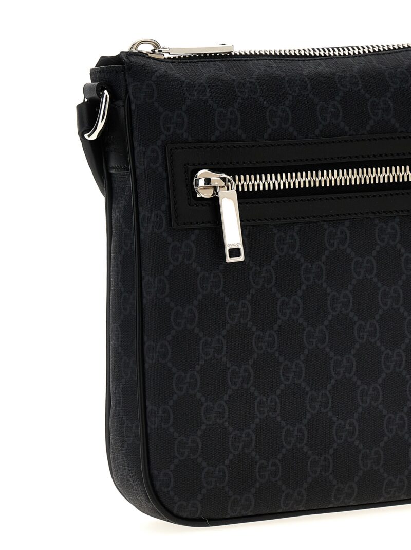 'GG Supreme' crossbody bag Man GUCCI Black