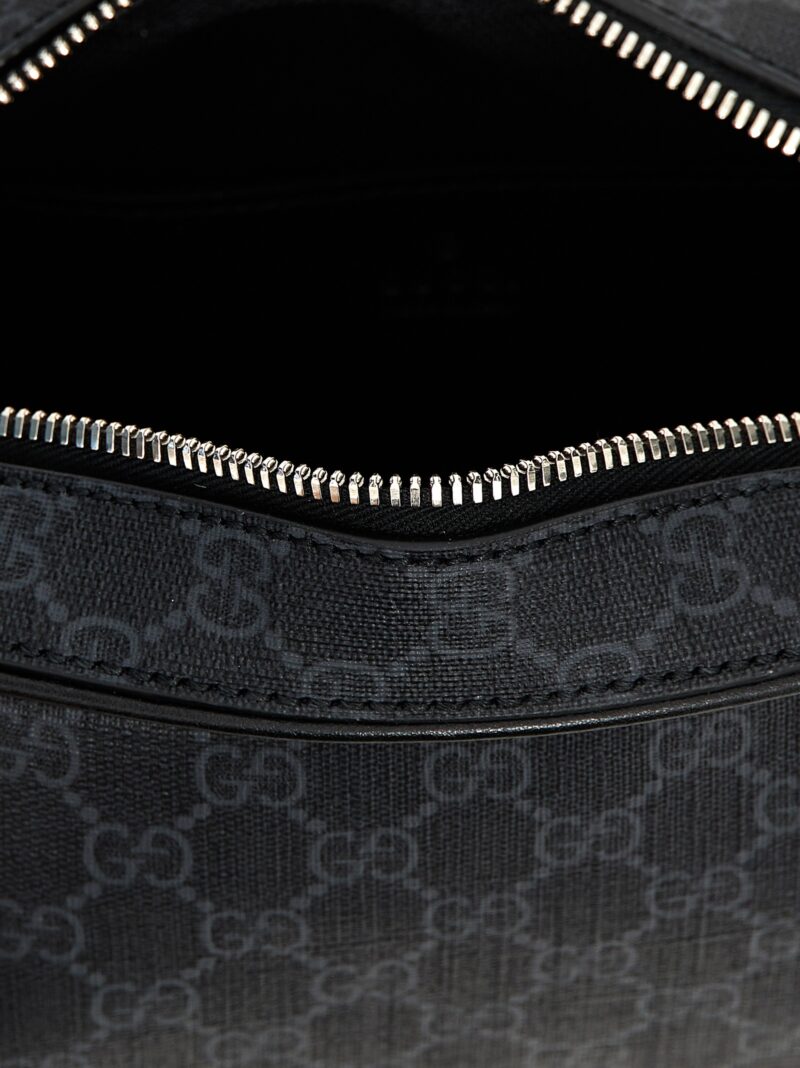 'GG' crossbody bag 60% polyurethane 20% cotton 20% polyester GUCCI Black