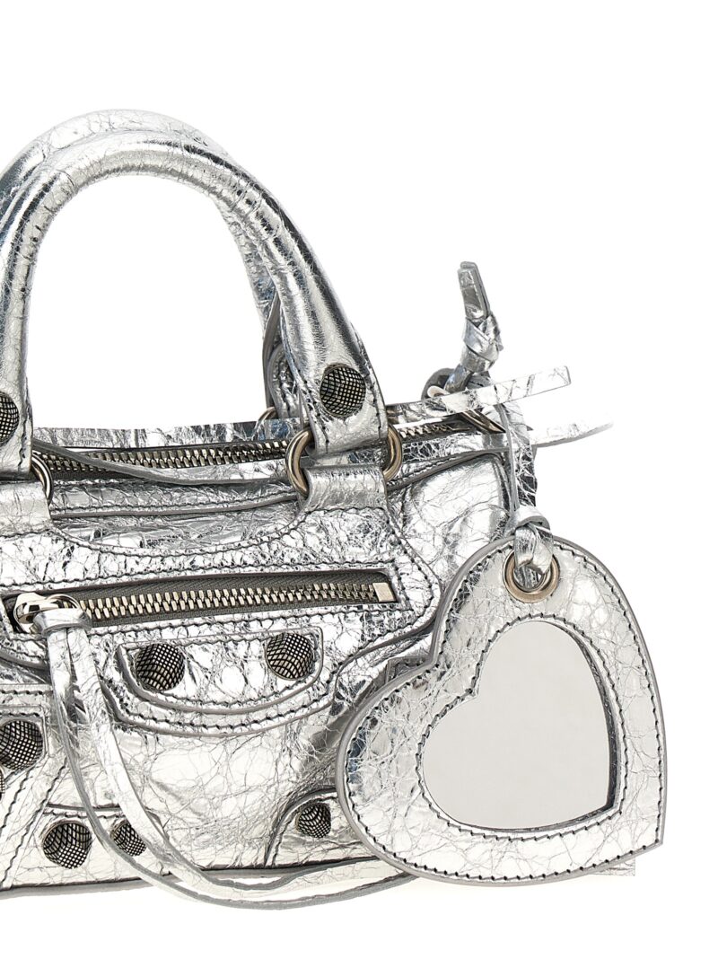 'Le Cagole Nano' handbag Woman BALENCIAGA Silver