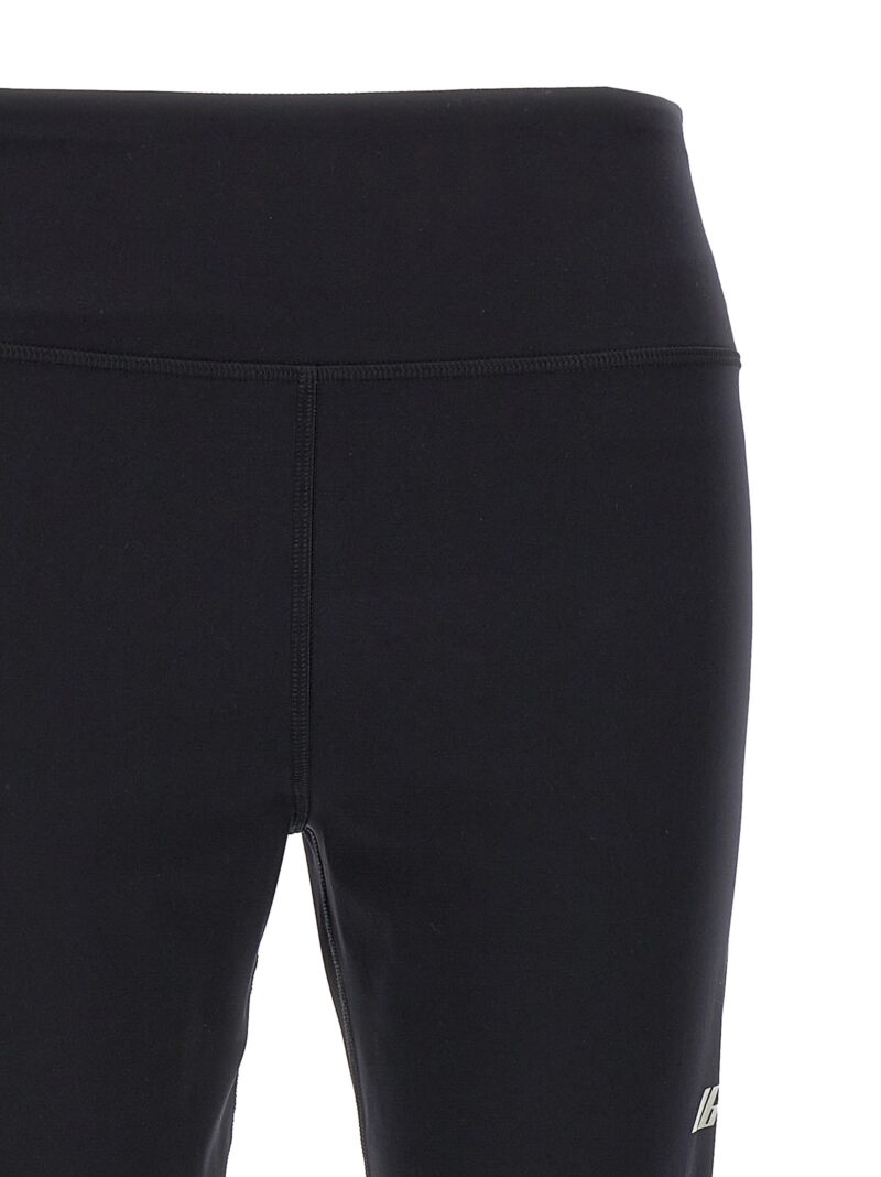 Reflective logo leggings Woman BALENCIAGA Black