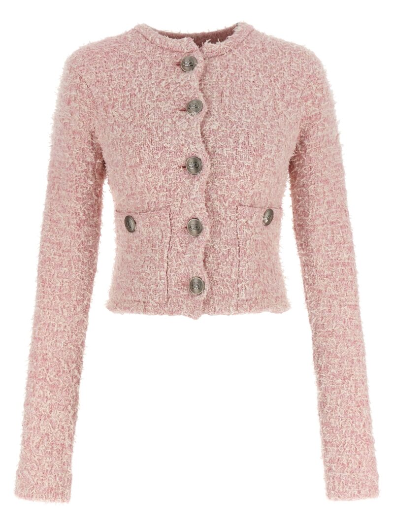 Cropped tweed cardigan BALENCIAGA Pink